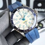 GR Factory Breitling Superocean  42MM White Blue Watch breitling chronometre superocean edition speciale etanche 200m